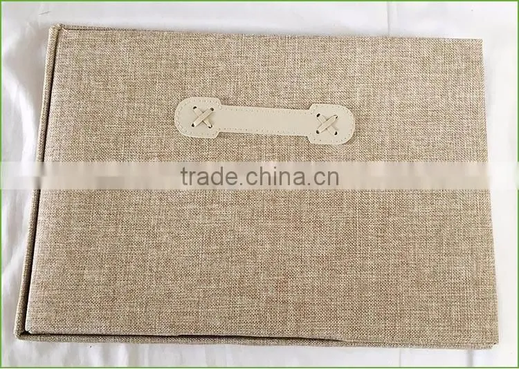Decorative fancy foldable toy storage box with lid