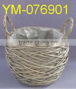 Boat Shape Willow Basket for Garden Planter