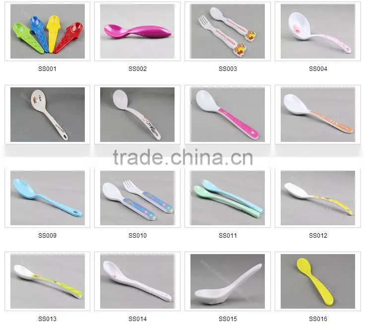 Factory wholesale melamine spoon set for children