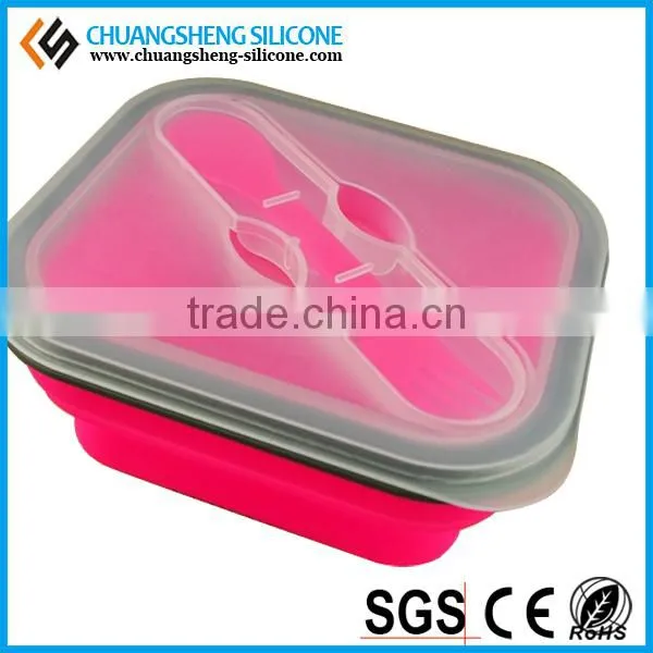 High quanlity silicone food box, fruit case, keep fresh container