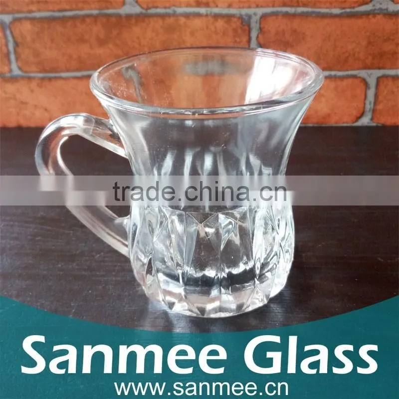 Wholesale Glass Tumblers Bottle for Milk,Drinking Glass with Handle