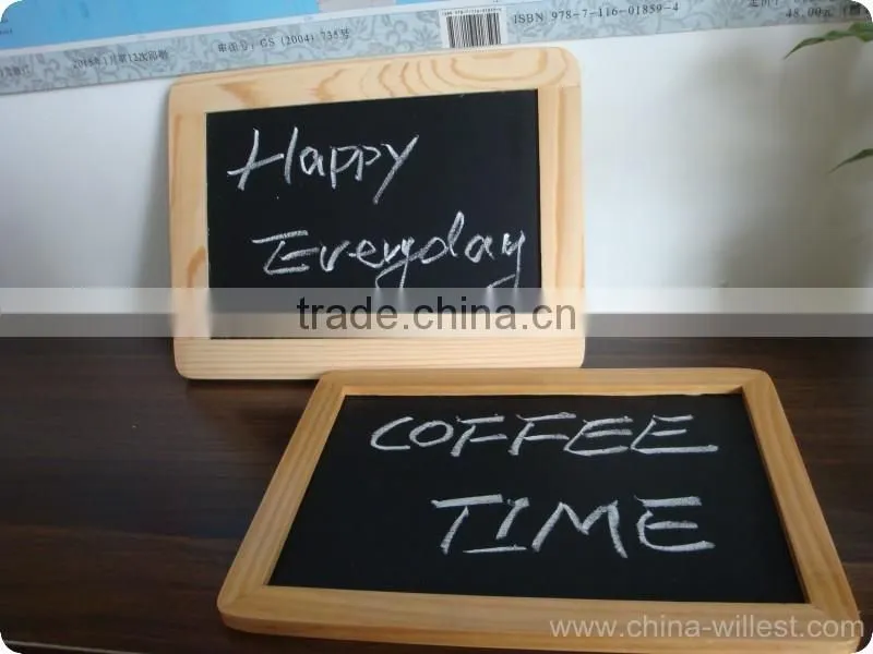 wooden chalkboard for students use