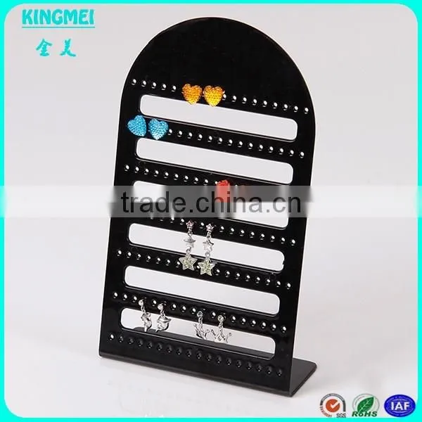 Jewelry Store Black Acrylic Display Rack Earrings Display Stand