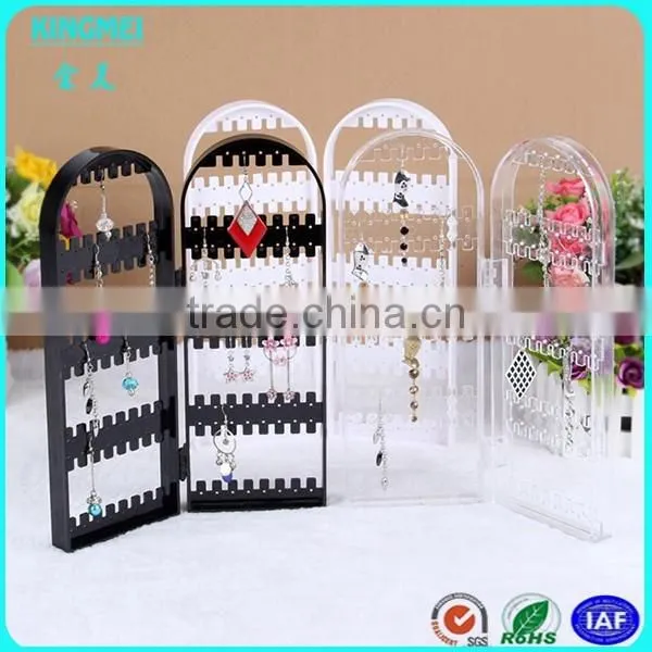 Good quality promotional L shape acrylic earring display stand