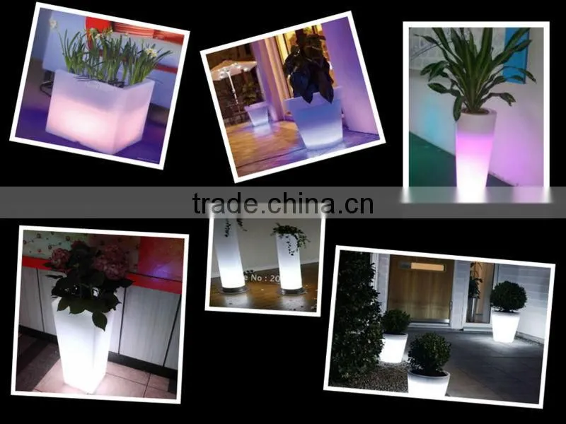Light up planter pot,led flower vase pot YM-LFP35554