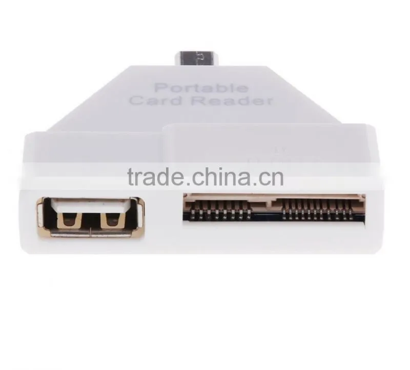OTG card reader with SD/TF card slot