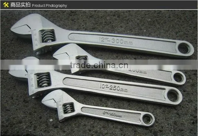 high quality stainless steel adjustable wrench