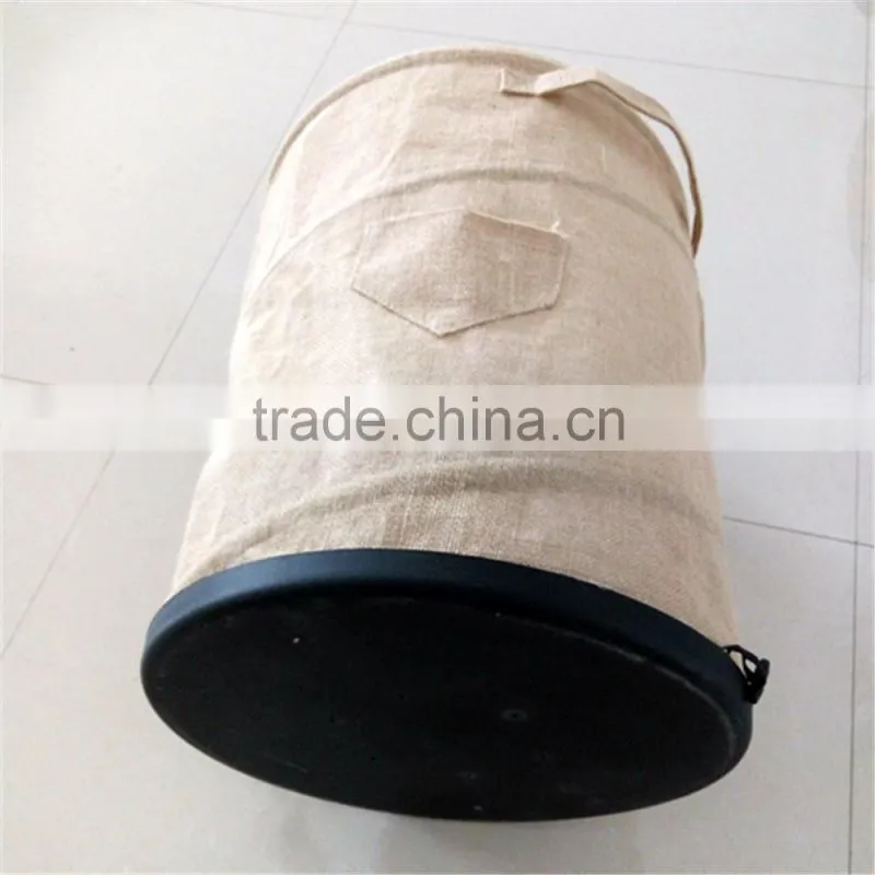Jute pop up waste bag cheap folding jute bag