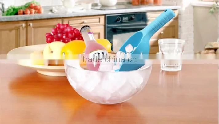 High quality PP material custom food scoop for ice cream, unique food scoops manufacturer