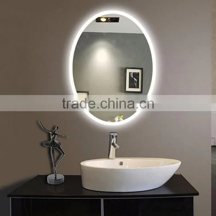 Aluminum Frame CE Hotel Modern Vanity LED Mirror Bathroom Mirror With Light