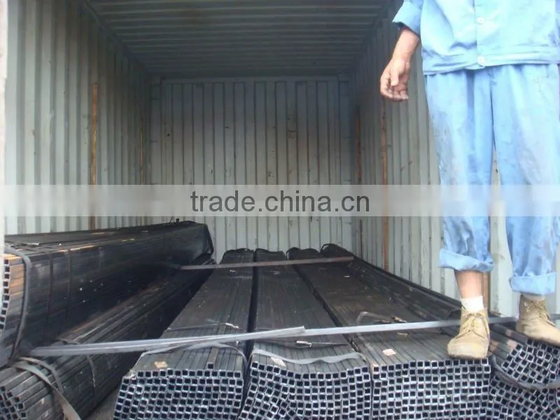 factory price galvanized square pipe railling hollow section tube