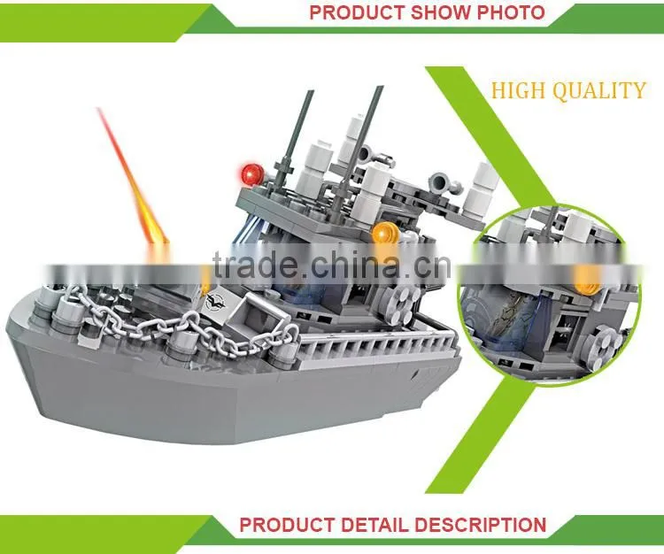Most popular diy building blocks toy plastic model boat parts