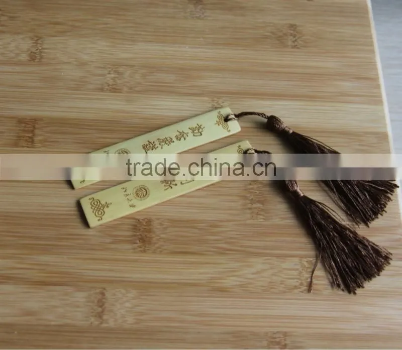 laser engraved custom wooden bookmark