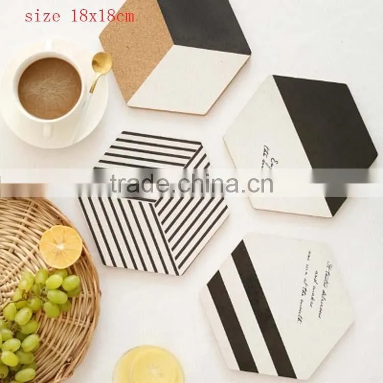 Cute cork wooden Coffee / Cup Coaster / Tea Mat & pads / fashion style / Wholesale
