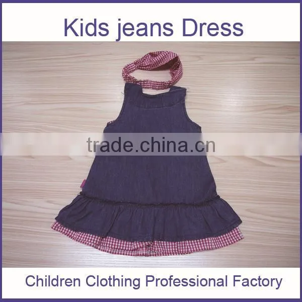 Children Girl Dress Fashion Kids Jeans Dress