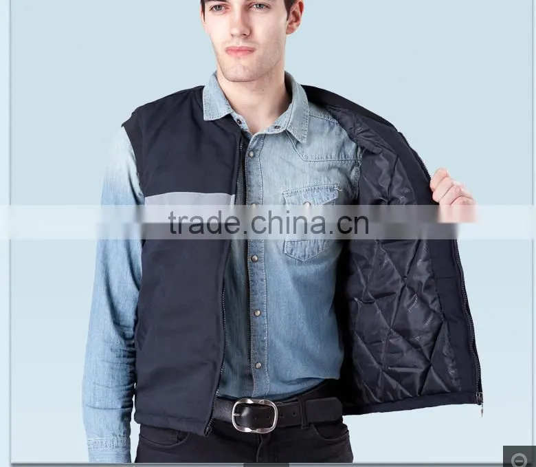 2015 Outdoor Working Vest; Padded Windproof Body Warmer Vest; Breathable Sleeveless Work Vest