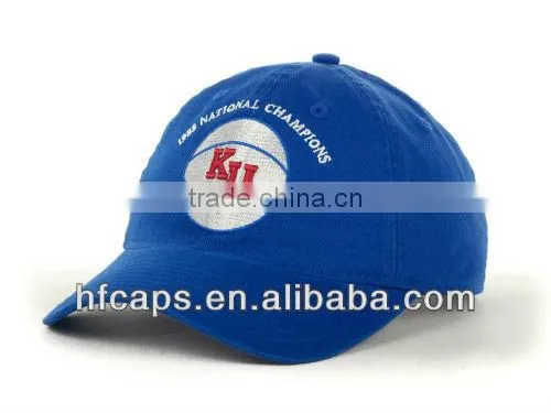 Royal applique custom 6 panel wide brim baseball hat