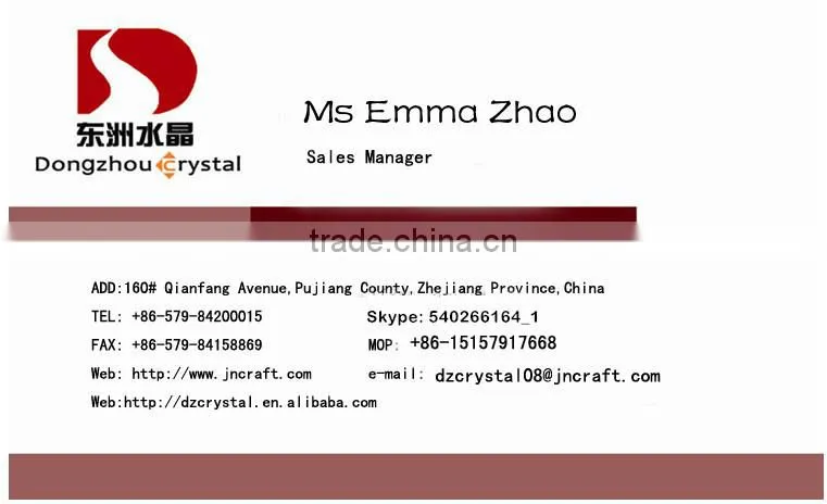 Decorative crystal rhinestone glass button