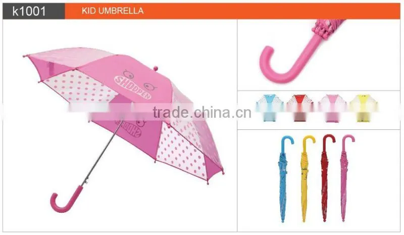 Custom Waterproof Auto Open Poe Transparent Kids Umbrella