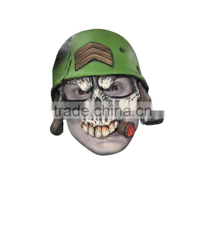 Adult Skeleton Sergeant Half Cap Mask