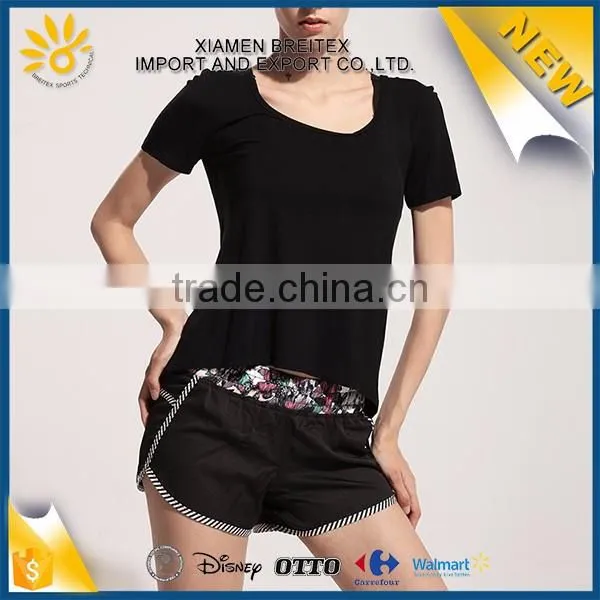 2017 Fashion design outdoor running wear womens sports tank tops