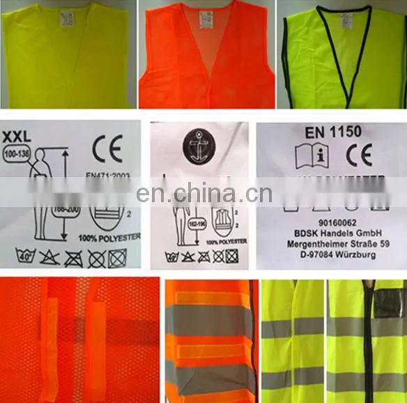 100%Polyester Reflective Safety Waistcoat