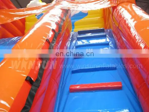 high quality mobile little inflatable clown slide child used for sale