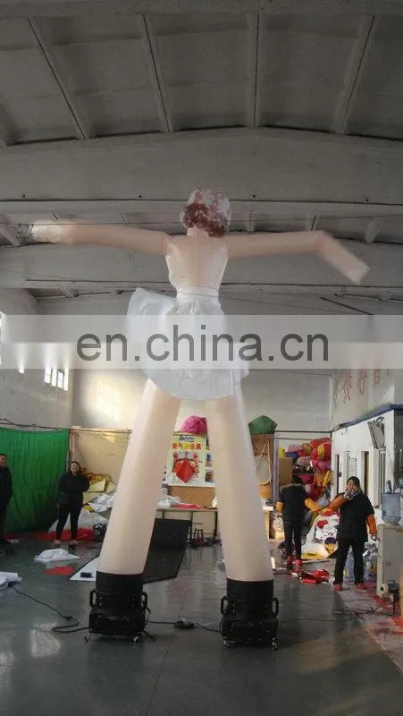 customized new design giant led inflatable air dancer of Marilyn Monroe