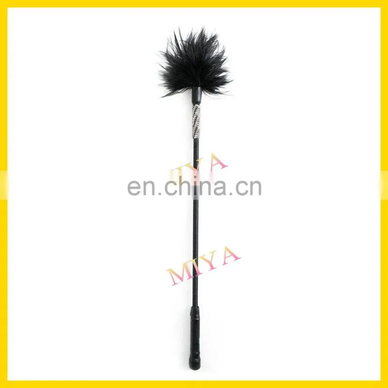 sex leather whips with feather tickler