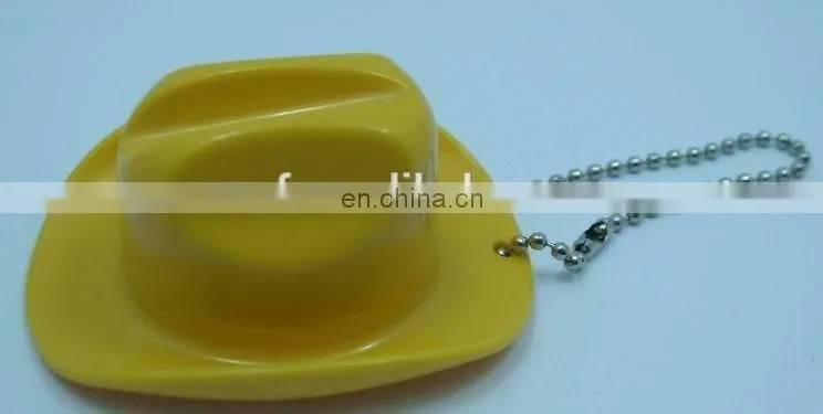 MCH-2273 New arrival wholesale cheap hlemet safely hat keychain helmet safely LED hat keychain