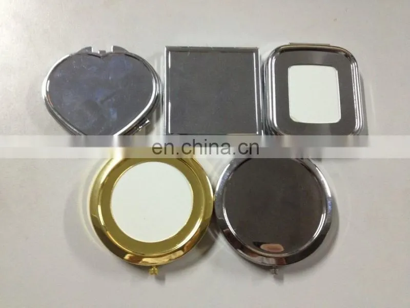 blank metal compact mirror pocket mirror