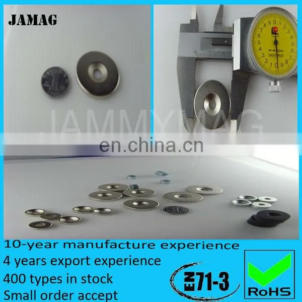 N50 strong neodymium magnet with countersink