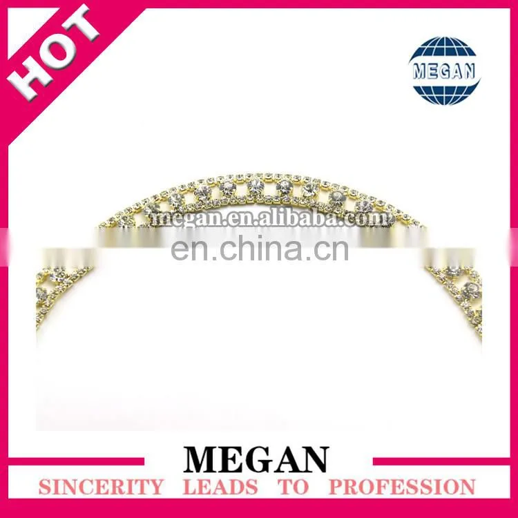 Fashion gold crystal Rhinestone Bikini chain Connector
