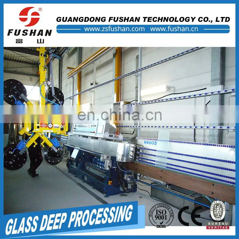 FJM10-45 Glass Straight Line Angle-Changing Edging Machine