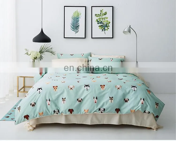 RAWHOUSE Amazon 60s home use bedding set luxury bedding 100% cotton set bed sheet pillowcase