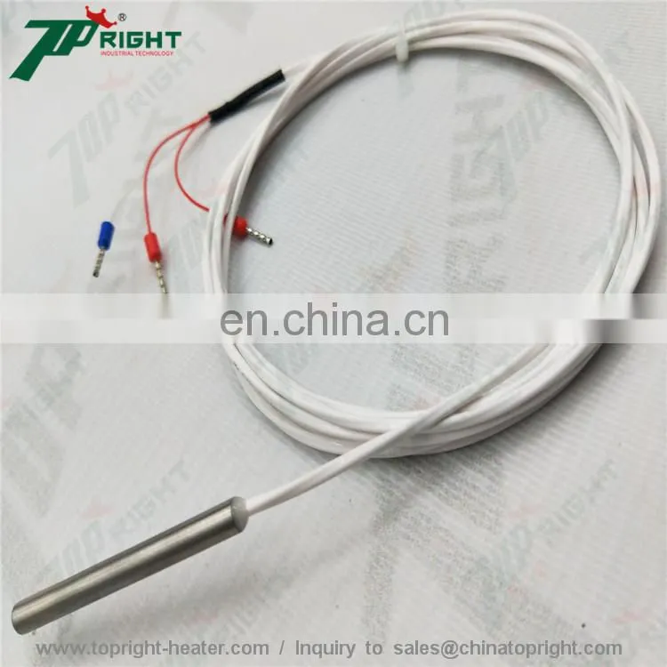 Class A pt100 thermocouple Type Sensor with PVC material 3wires