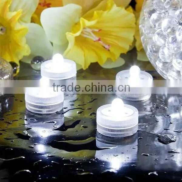 Wholesale -LED subenersible Waterproof Candle Tea lights Home Decorations SNL068