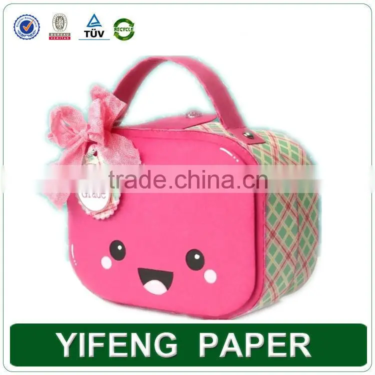 High quality small paper suitcase with handle