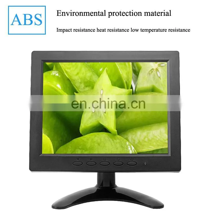 OEM Small Size TFT LCD touch monitor 8 inch open Frame screen monitor with 4:3 aspect ratio