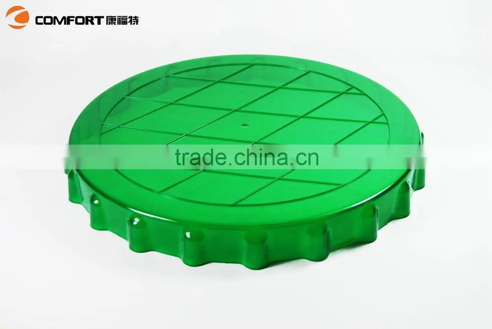 food grade large green plastic serving tray