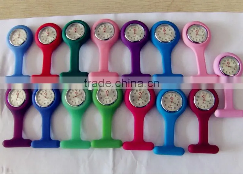 custom promotional silicone fashion style nurse watch