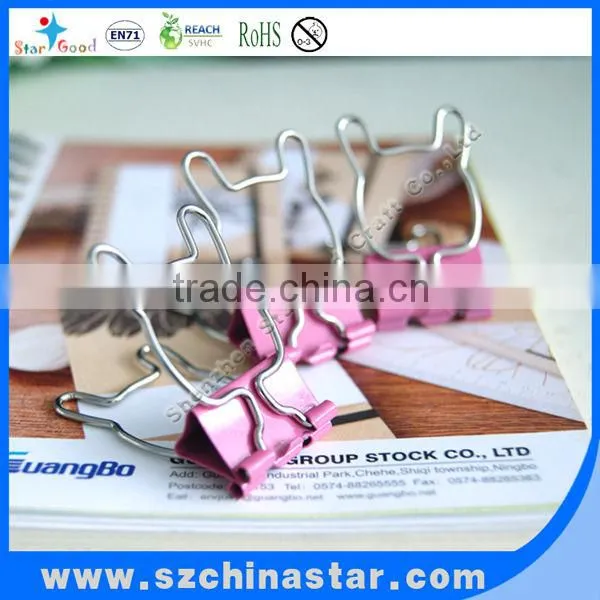 China manufacturer promotional metal binder clip
