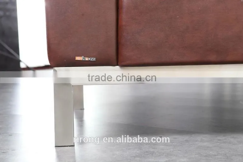 8039 high seat brown PU leisure sofa