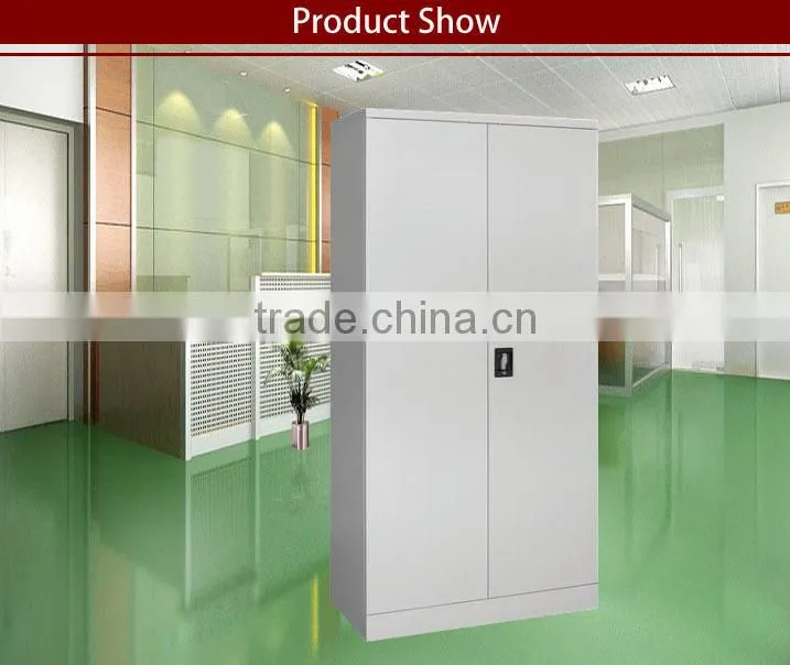 0.6mm 2 door steel file cabinet office furniture steel cupboard 4 moveable shelf