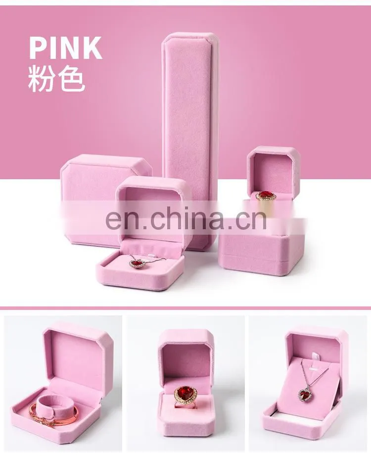 Jewelry Storage Boxes Presentation Necklace Pendant Jewelry Box Velvet Case Earrings Display Box 10*7*4.5cm