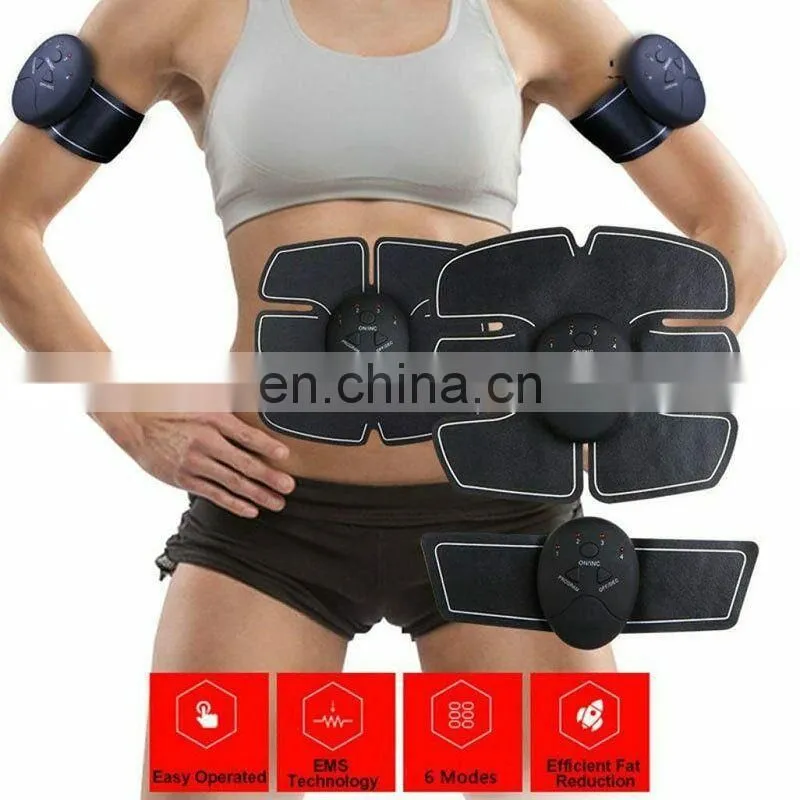 Ultimate EMS AB & Arms Muscle Simulator ABS Training Home Abdominal Trainer Set