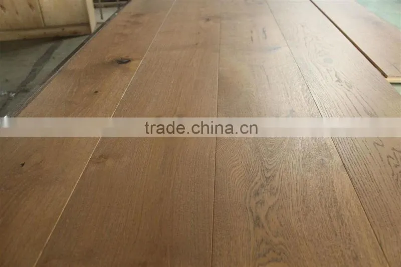 Oiled coating Oak Engineered Flooring/Raised Knots Oak Engineered Flooring/Smoked Oak Wood Flooring