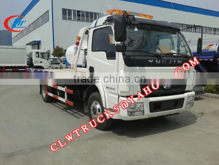 2015 Factory supply Euro IV Yuejin towing truck,4x2 wrecker tow trucks for sale