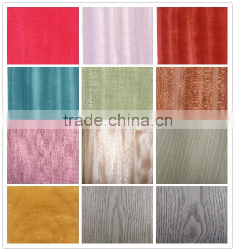 beautiful paper thin dyed wood veneer sheets/acacia veneer for decoration