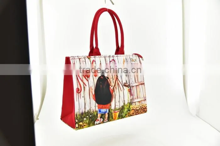 118 canton fair show bag special craft digital printing cotton canvas tote bag